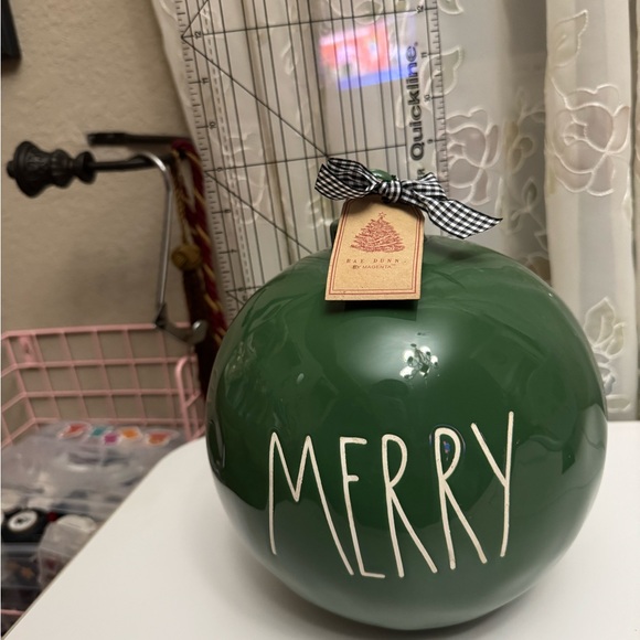 Rae Dunn Green 'Merry' Holiday Ornament - Picture 4 of 4